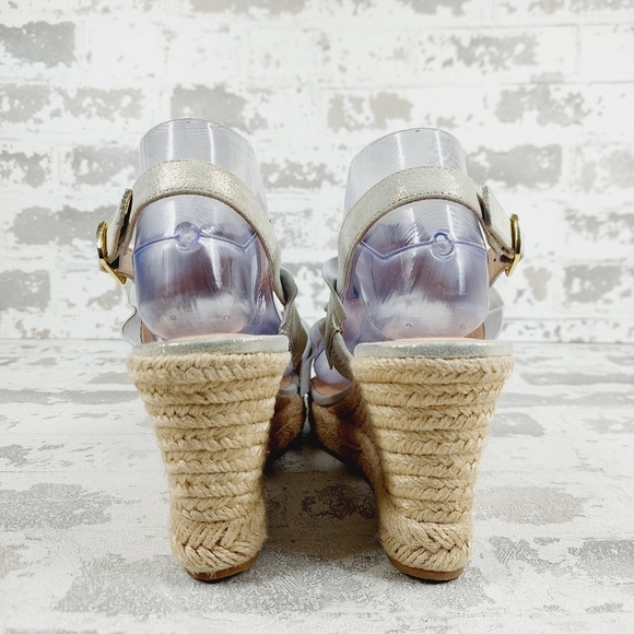 New Jack Rogers Women's Rosie Ruffle Slingback Espadrille Wedge Sandals T498 - Picture 6 of 13